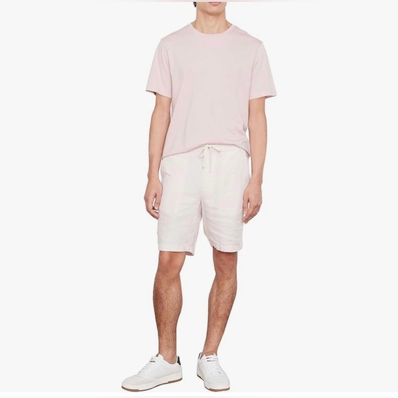 Vince Men's Lightweight Hemp 9" Shorts in Dusty Mauve - Picture 1 of 8